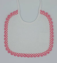 Carica l'immagine nel visualizzatore di Gallery, Bavaglino neonato Aida 2 colori cotone 100%,Made in italy  possibilità di personalizzazione
