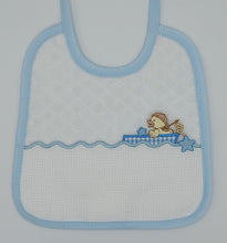 Carica l'immagine nel visualizzatore di Gallery, Bavaglino Barchetta 2 colori cotone 100% Made in italy possibilità di personalizzazione