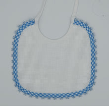 Carica l'immagine nel visualizzatore di Gallery, Bavaglino neonato Aida 2 colori cotone 100%,Made in italy  possibilità di personalizzazione