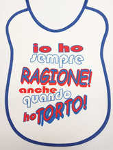 Carica l'immagine nel visualizzatore di Gallery, Bavaglioni spiritosi adulti linea CUCINA cotone 100% Made in Italy