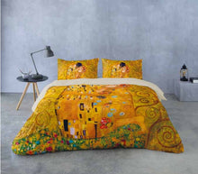 Carica l'immagine nel visualizzatore di Gallery, Lenzuola copriletto matrimoniale stampa digitale ARTE cotone 100% Made in Italy