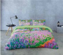 Carica l'immagine nel visualizzatore di Gallery, Lenzuola copriletto matrimoniale stampa digitale ARTE cotone 100% Made in Italy
