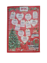 Carica l&#39;immagine nel visualizzatore di Gallery, Strofinaccio calendario 2026 Made in Italy 🇮🇹 6 differenti soggetti IDEA REGALO!!
